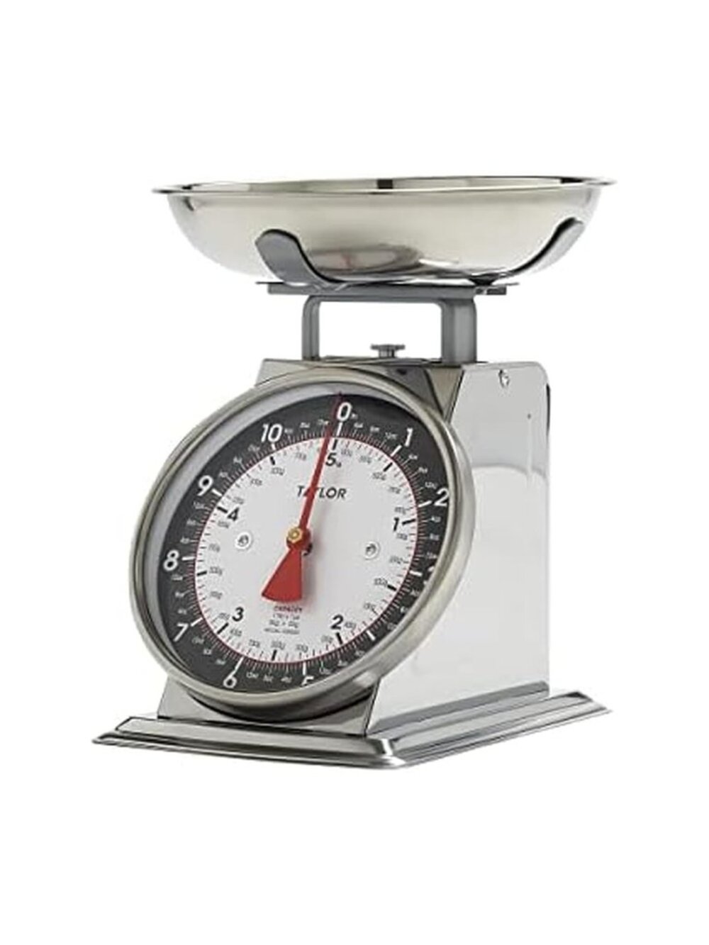 New Mechanical Kitchen Scale - 11 lb Max Capacity, Silver